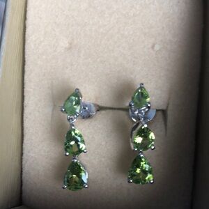JTV peridot earrings